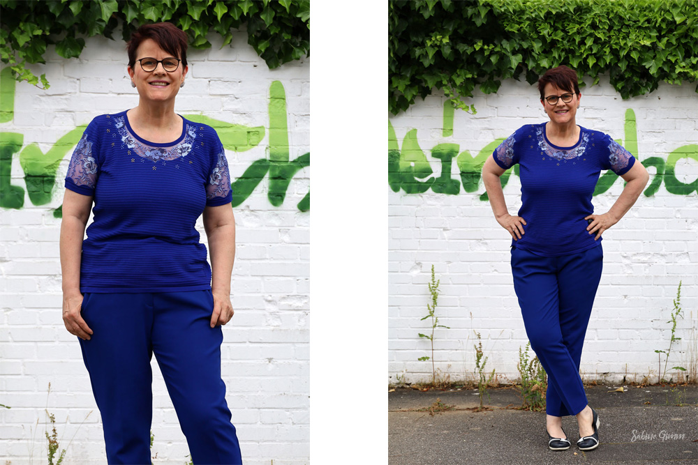 Sommerliches Outfit in Royalblau 3