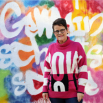 Eine schmale Hose zum weiten Pullover