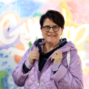 Übergangsjacke in Flieder